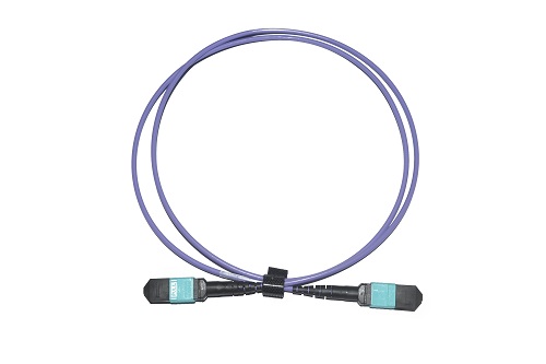 12 Fiber Optical OM4 Corning MPO MTP Connector Fiber Patch Cable, 