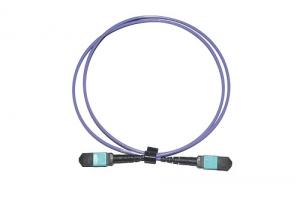 12 Fiber Optical OM4 Corning MPO MTP Connector Fiber Patch Cable