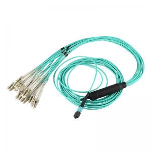 8/12/24 Core MPO/MTP OM3/OM4 breakout Harnesses Cable MPO to LC Fiber Optic Patch Cord